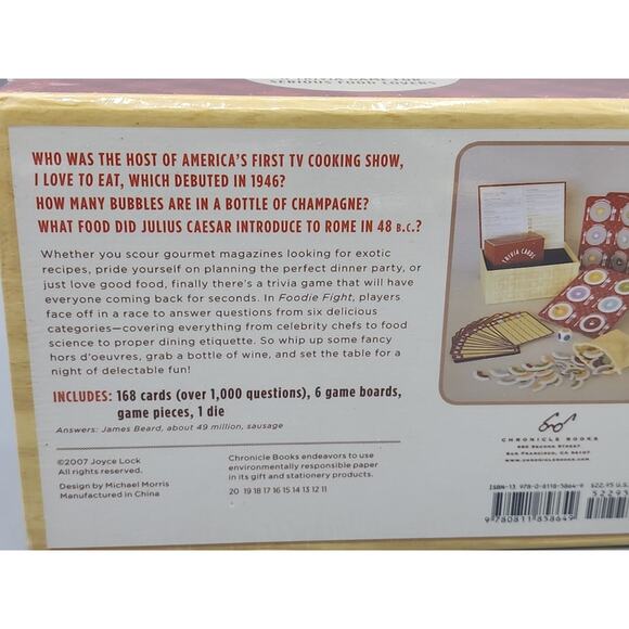 Foodie Fight Trivia Game for Serious Food Lovers Over 1000 Questions New Sealed - Picture 3 of 10
